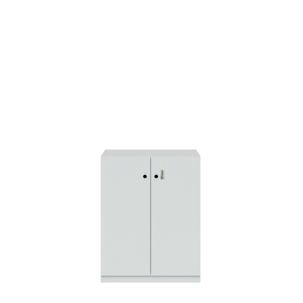Flügeltürenschrank Pren | Mit mechanischem Zahlenkombinationsschloss | 2 Fachböden für 2,5 OH | H 1018 x B 800 x T 500 mm