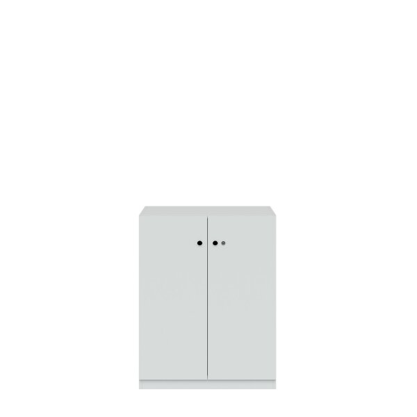 Flügeltürenschrank Pren | Mit Zylinderschloss | 2 Fachböden für 2,5 OH | H 1018 x B 800 x T 500 mm