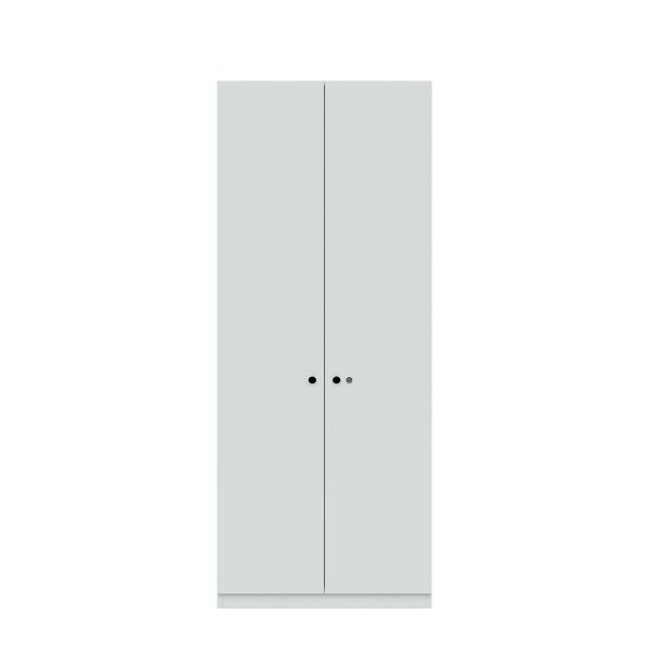 Flügeltürenschrank Pren | Mit Zylinderschloss | 4 Fachböden für 5 OH |  H 1970 x B 800 x T 500 mm