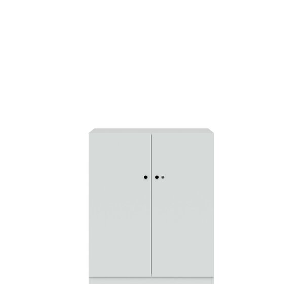 Flügeltürenschrank Pren | Mit Zylinderschloss | 2 Fachböden für 3 OH | H 1210 x B 1000 x T 500 mm