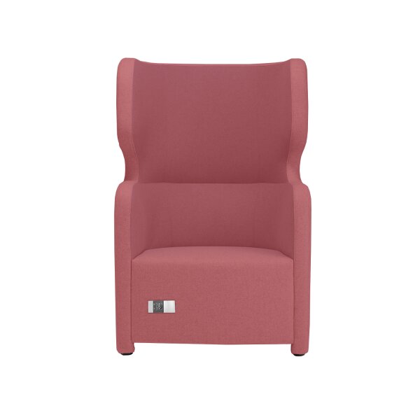 Sessel Vivo | Einsitzer | Hohe Rückenlehne | 2 Seitentaschen | 2 Steckdosen und 2 USB Anschlüsse