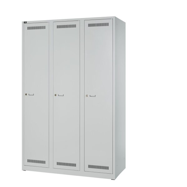 Garderobenschrank LIGHT | 3 Abteile, Breite 1200 m